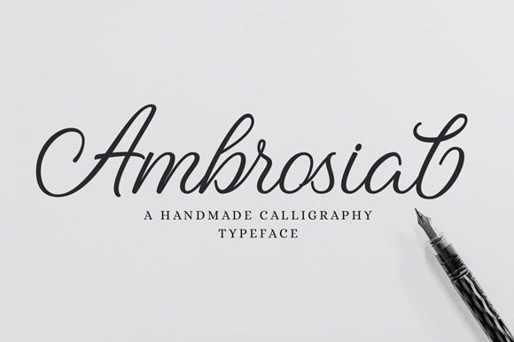 Ambrosial: A Premium Script Font for Web Design