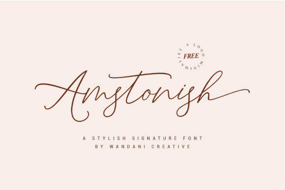 Amstonish: The Elegant Handwritten Font for Your Brand
