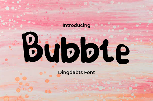 Bubble: A Sweet Handwritten Font for Branding