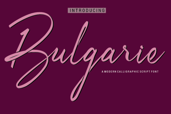 Bulgarie: A Timeless Handwritten Font for Makers