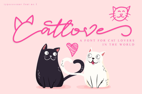 Catlove: A Whimsical Script Font for Makers