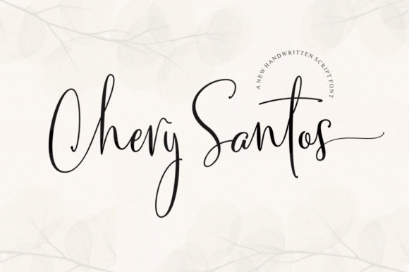 Chery Santos: A Charming Script Font for Brand Identity