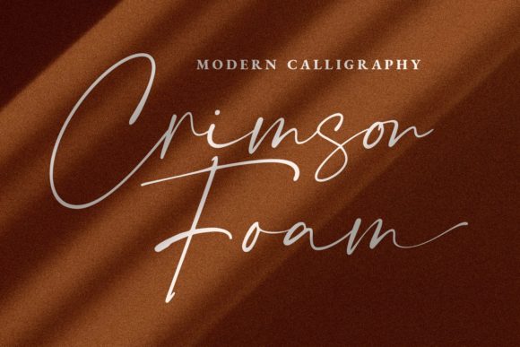 Crimson Foam: A Handwritten Font for Web Design