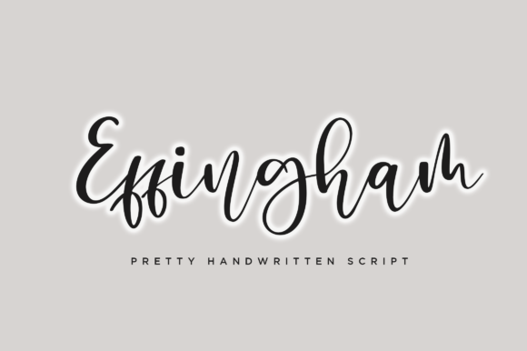 Effingham: A Modern Handwritten Font for Editorial Design