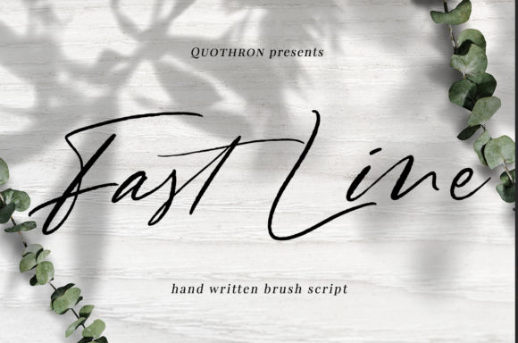 Fast Line: A Premium Handwritten Font for Campaigns