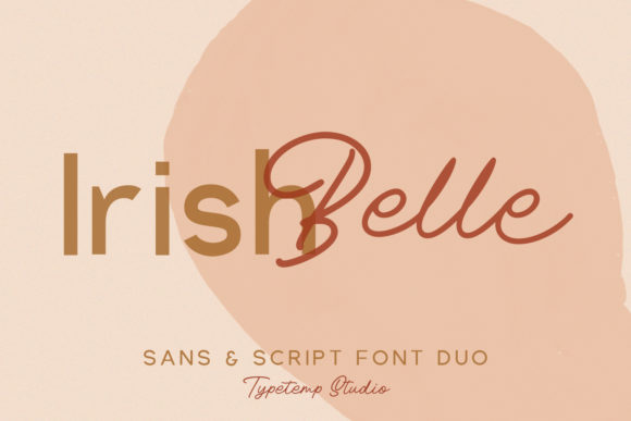Irish Belle: A Stunning Duo Font for Crafters