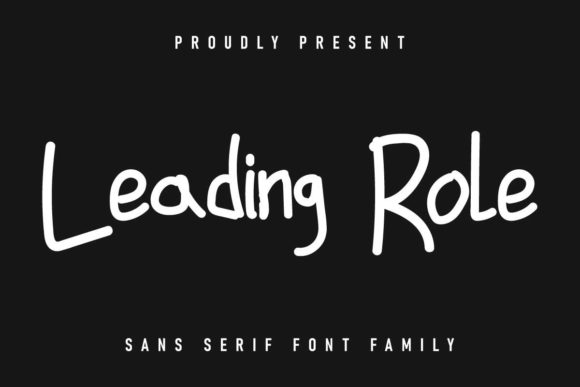 Leading Role: A Handwritten Font for Makers