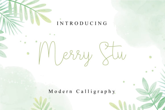 Merry Stu: A Delicate Handwritten Font for Brand Identity