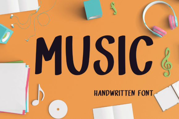 Music: A Handwritten Font for Editorial Design