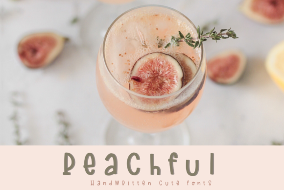Peachful: A Handwritten Font for Crafters