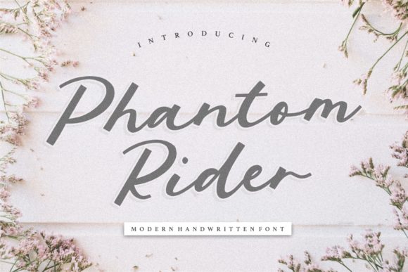 Phantom Rider: A Handwritten Font for Small Business Branding