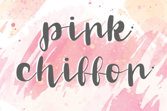 Pink Chiffon: A Review of This Elegant Handwritten Font
