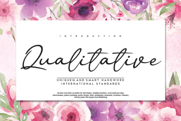 Qualitative: A Timeless Handwritten Font for Editorial Design