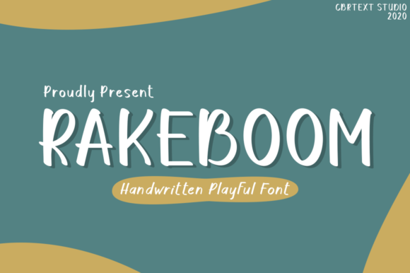 Rakeboom: A Playful Handwritten Font for Campaigns