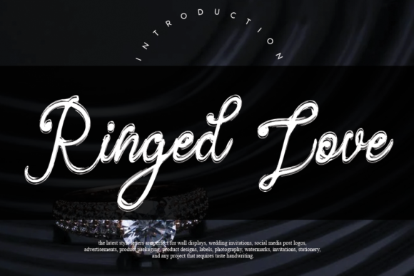 Ringed Love: A Handwritten Font for Crafters