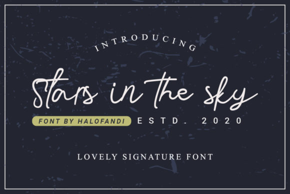 Stars in the Sky: A Handwritten Font for Editorial Design